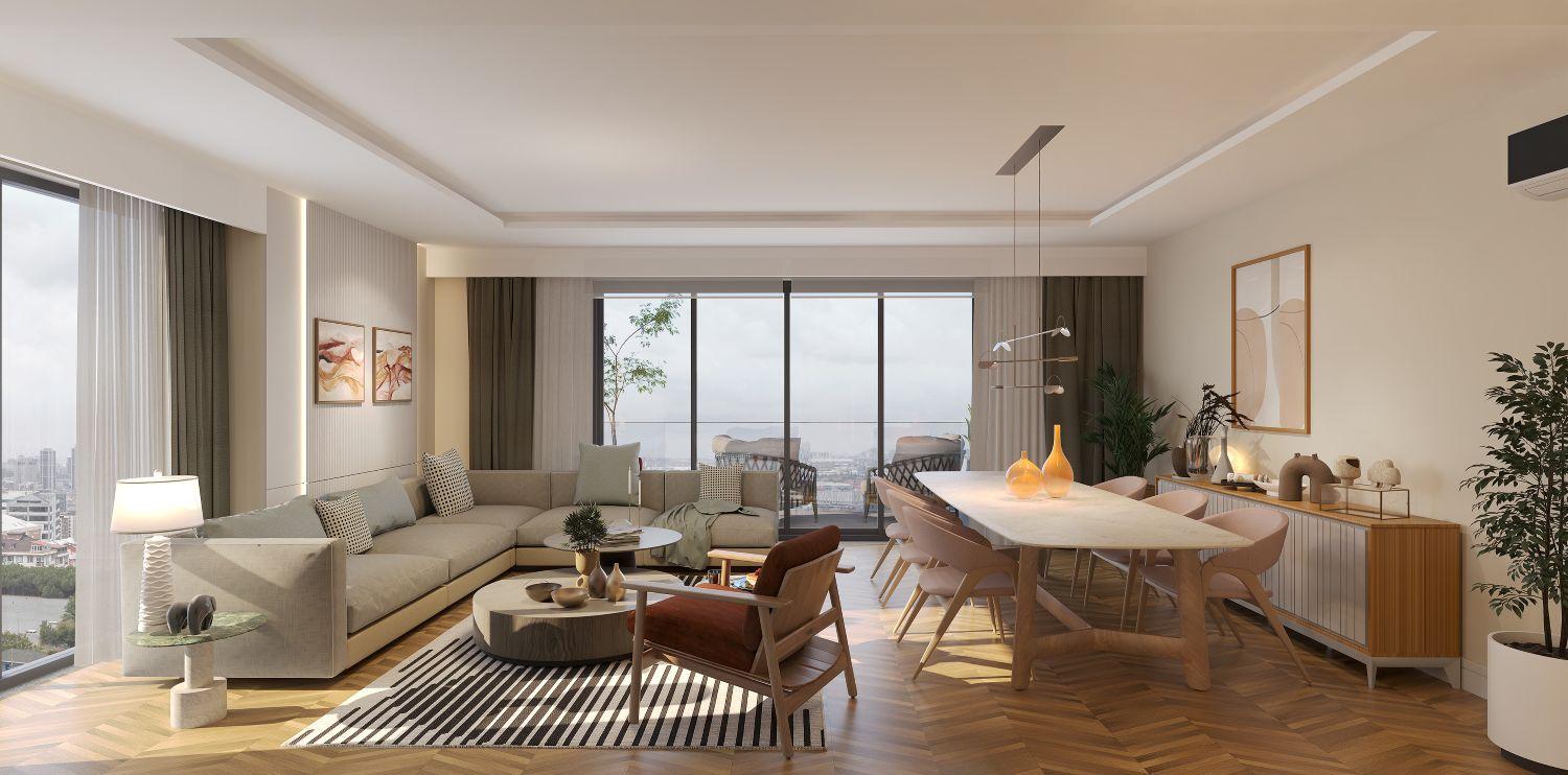 Luxury 2+1 Apartment Steps from Metro in Hayat City Mahmutbey - Eligible for Citizenship