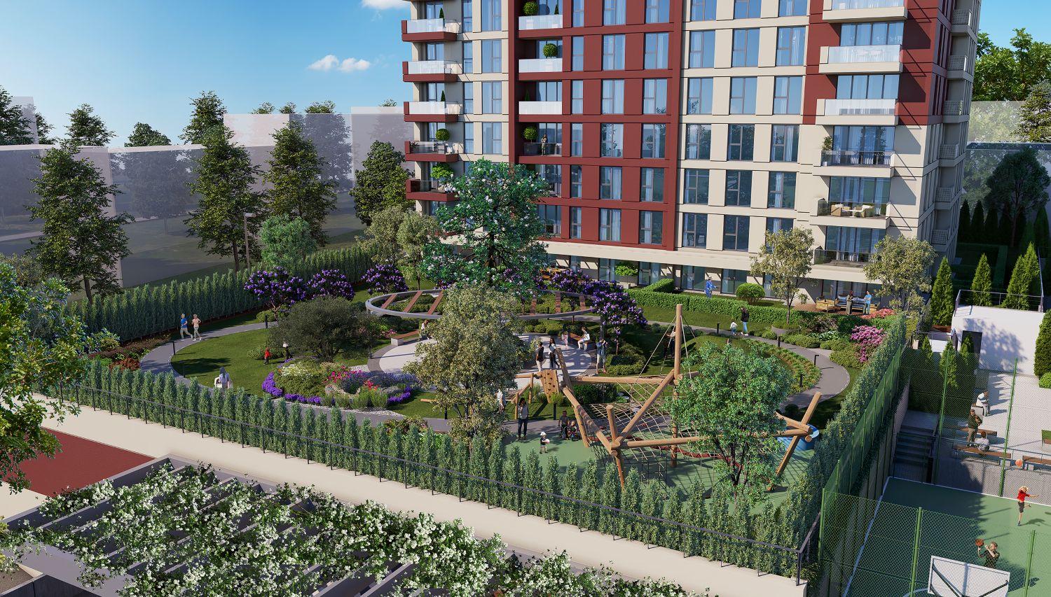 Luxury 2+1 Apartment Steps from Metro in Hayat City Mahmutbey - Eligible for Citizenship