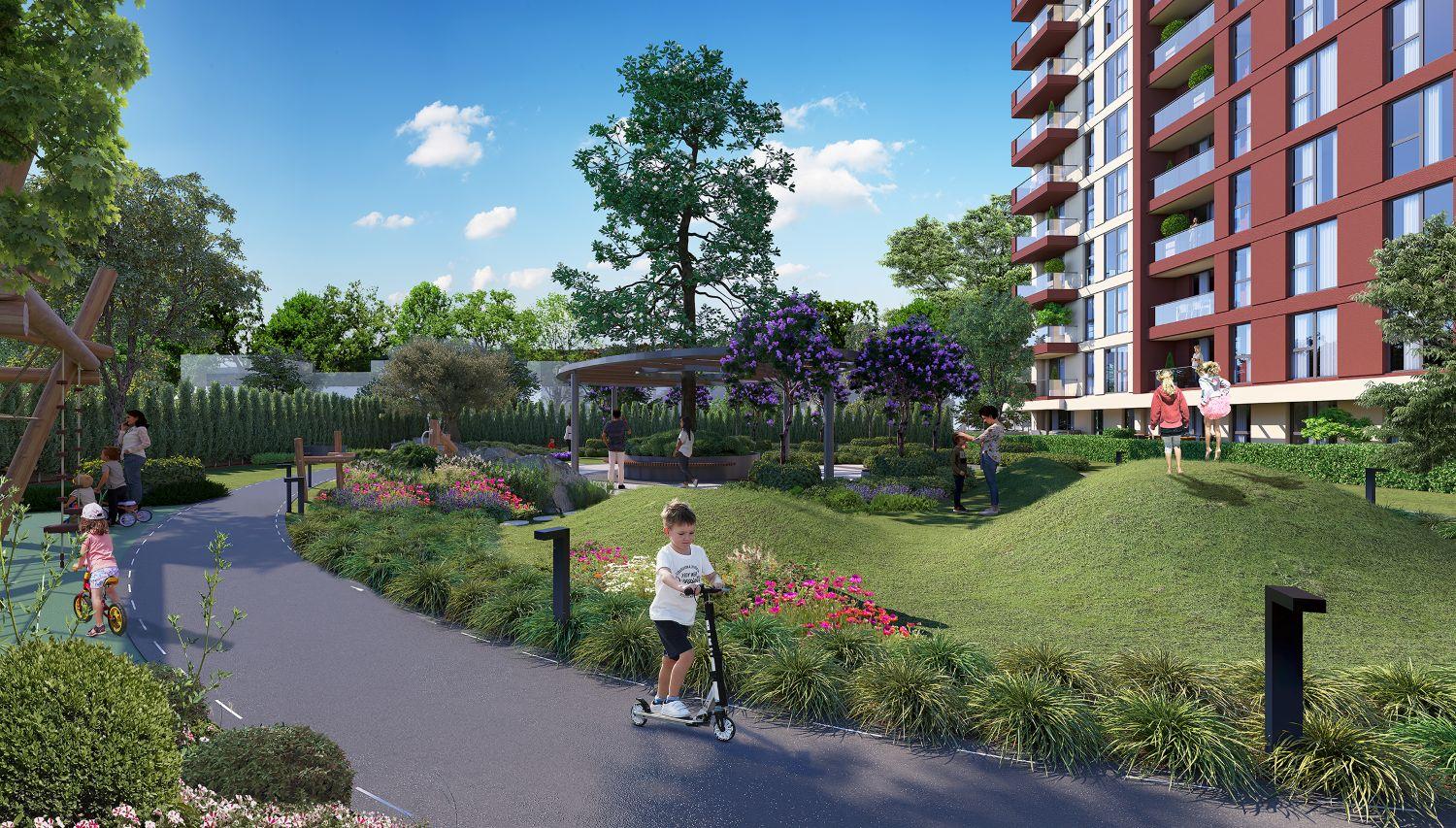 Luxury 2+1 Apartment Steps from Metro in Hayat City Mahmutbey - Eligible for Citizenship