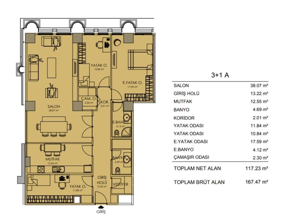 Luxury Move-in Ready Residence Inn Deluxia Project 3+1  Apartment in Bahçeşehir - Suitable for Citizenship