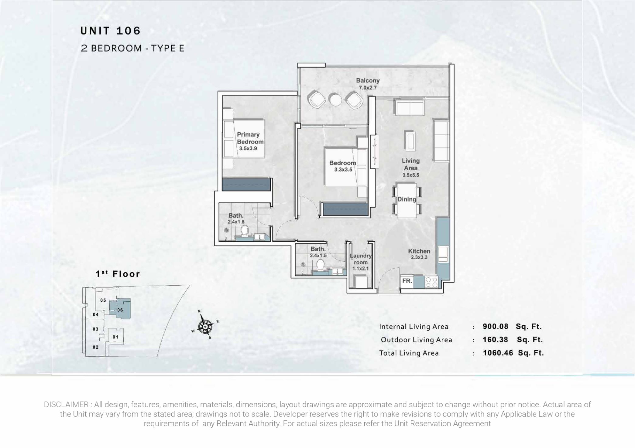 Iraz Creek Views - 2 Bedroom Apartment