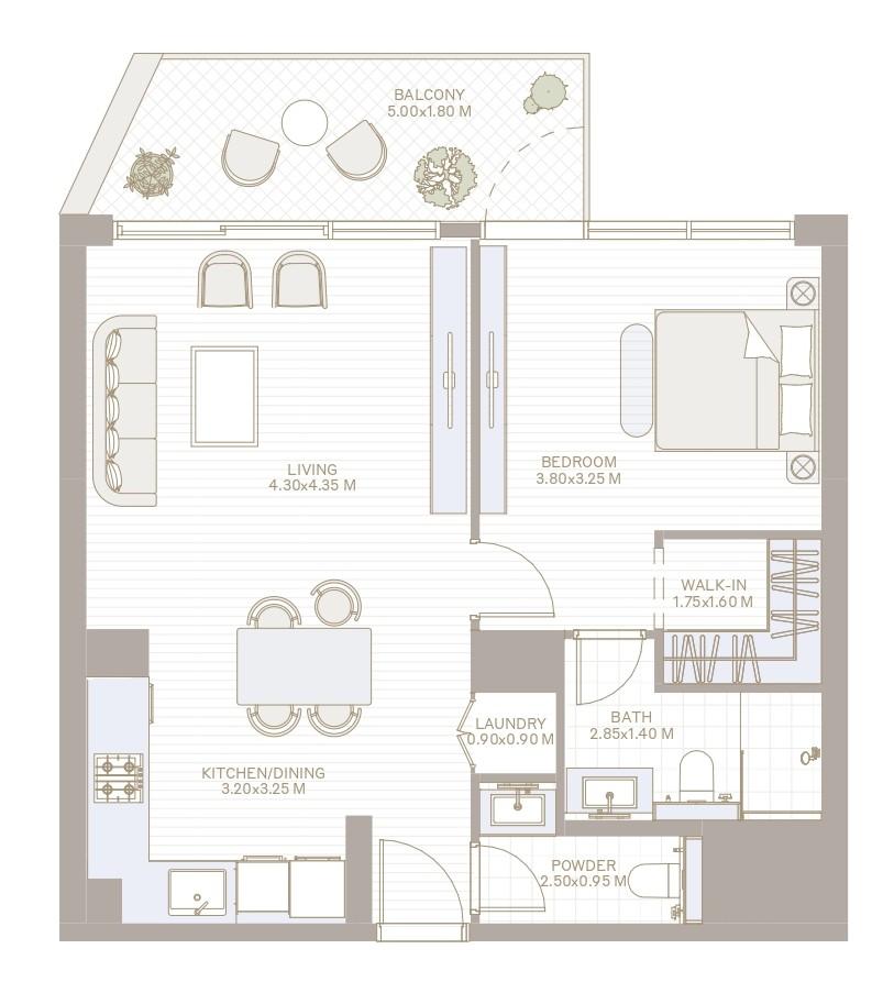 Ivy at Park Five - 1 Odalı Daire