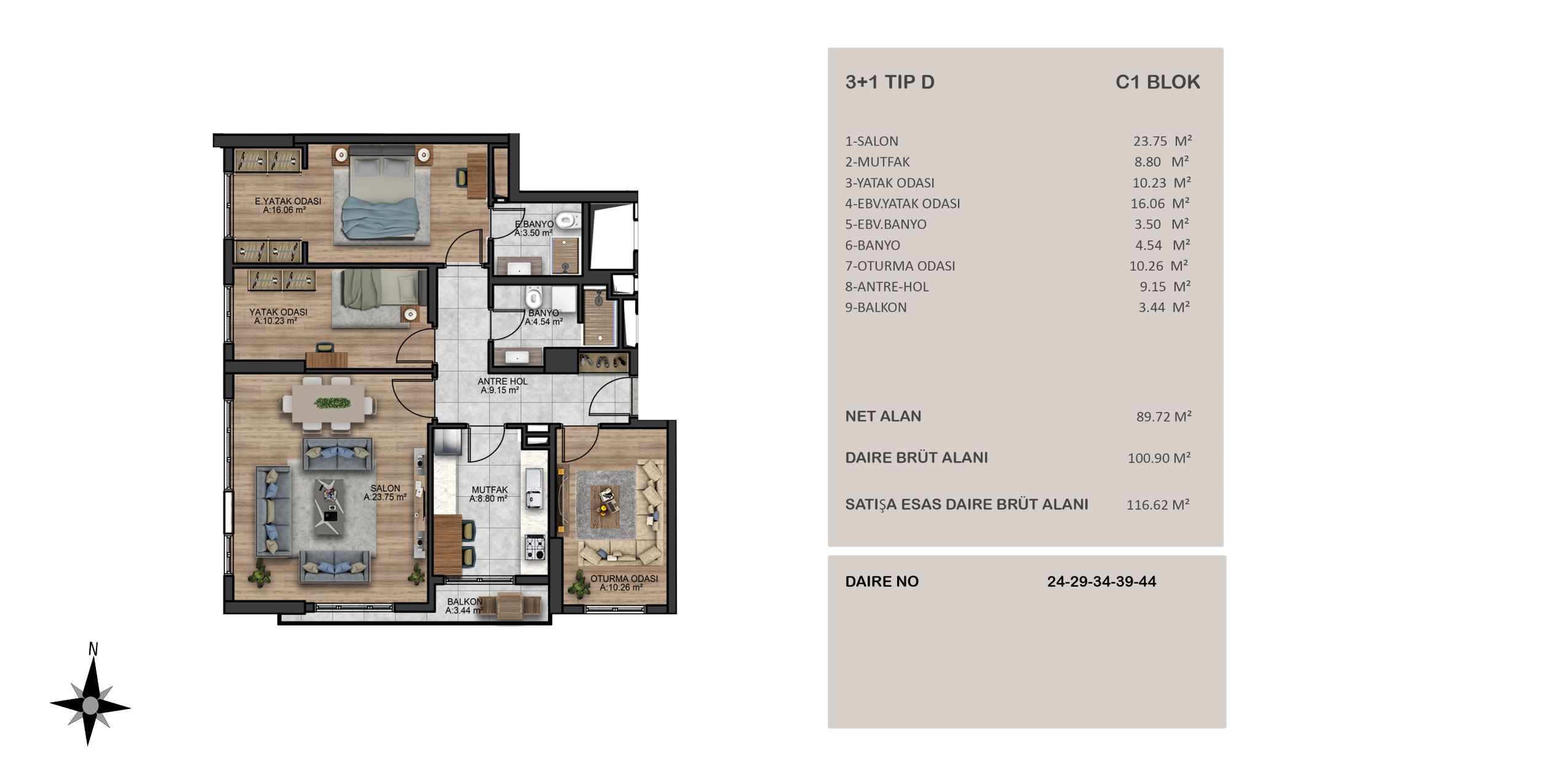 Kırlangıç Evleri - Beylikdüzü - 3 Bedroom Apartment