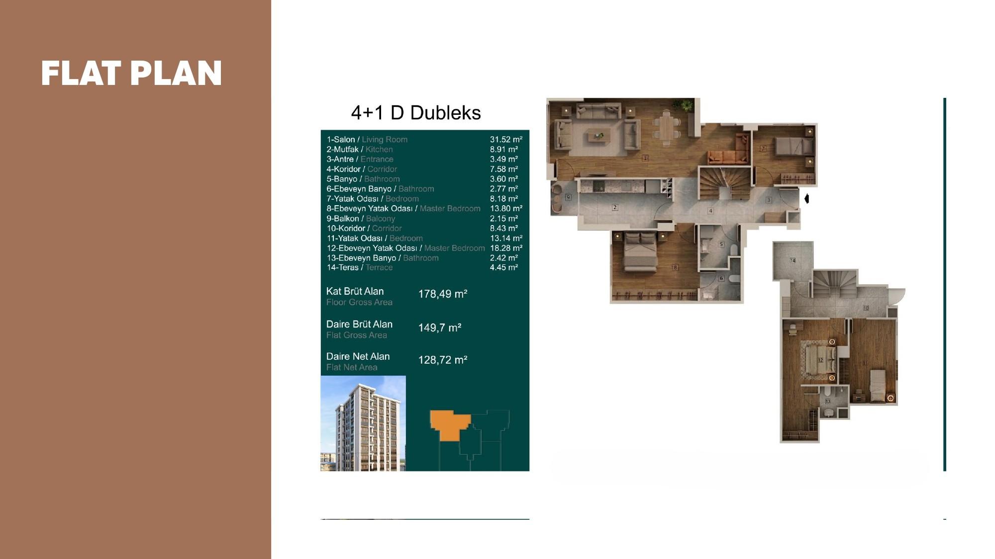 Kotan Beyaz Köşk: Luxury 4+1 Duplex Apartment - Suitable for Citizenship