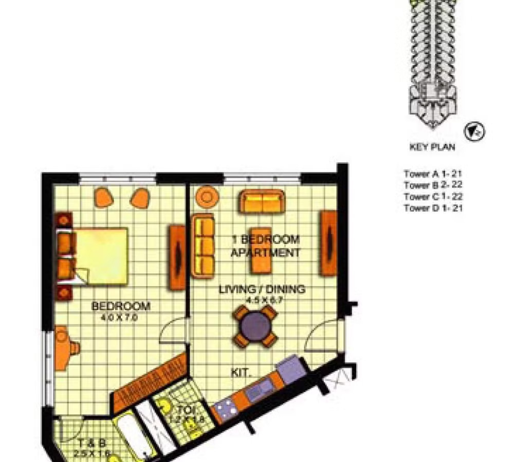 Unfurnished | Tenanted | 1 Bedroom Apartment
