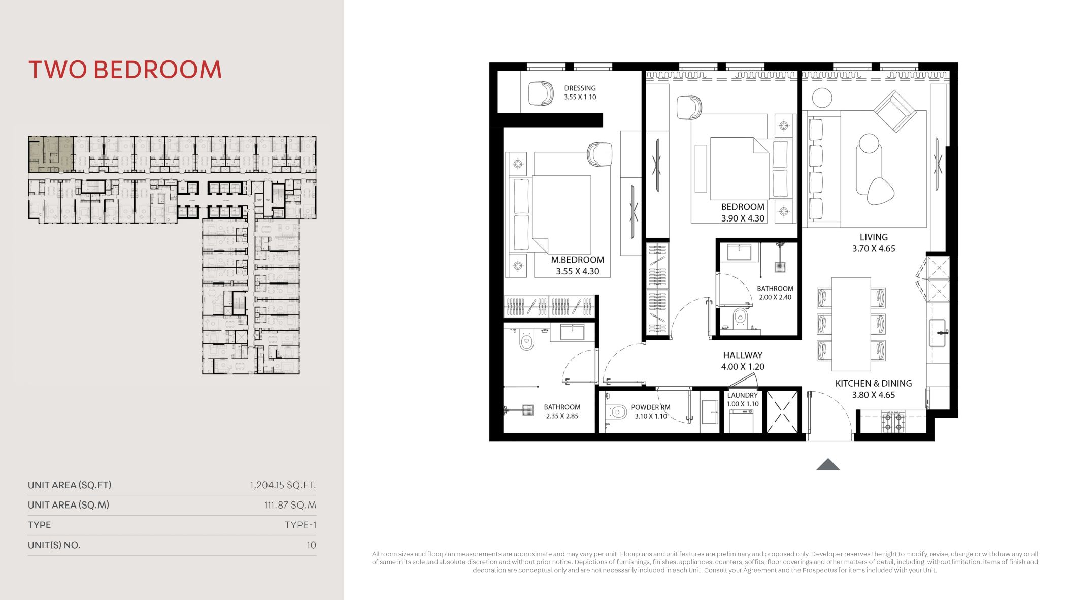 MAG 330 - 2 Bedroom Apartment