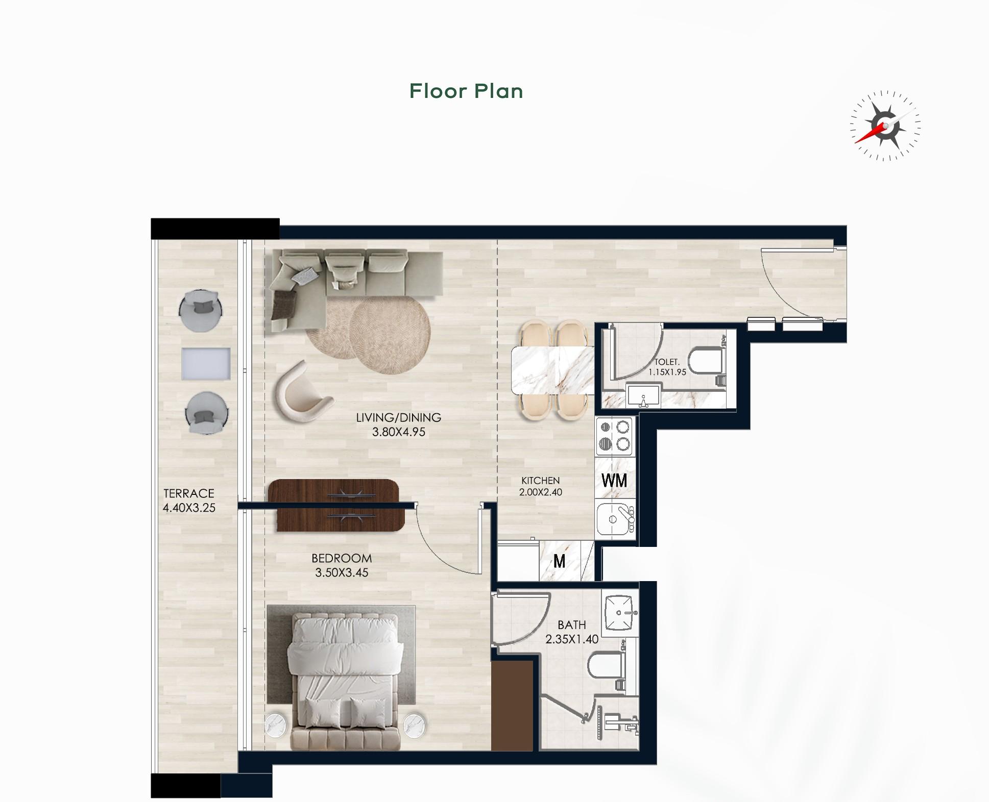 DGM Vision - 1 Bedroom Apartment - Ready-to-Move Homes in Jumeirah Garden City
