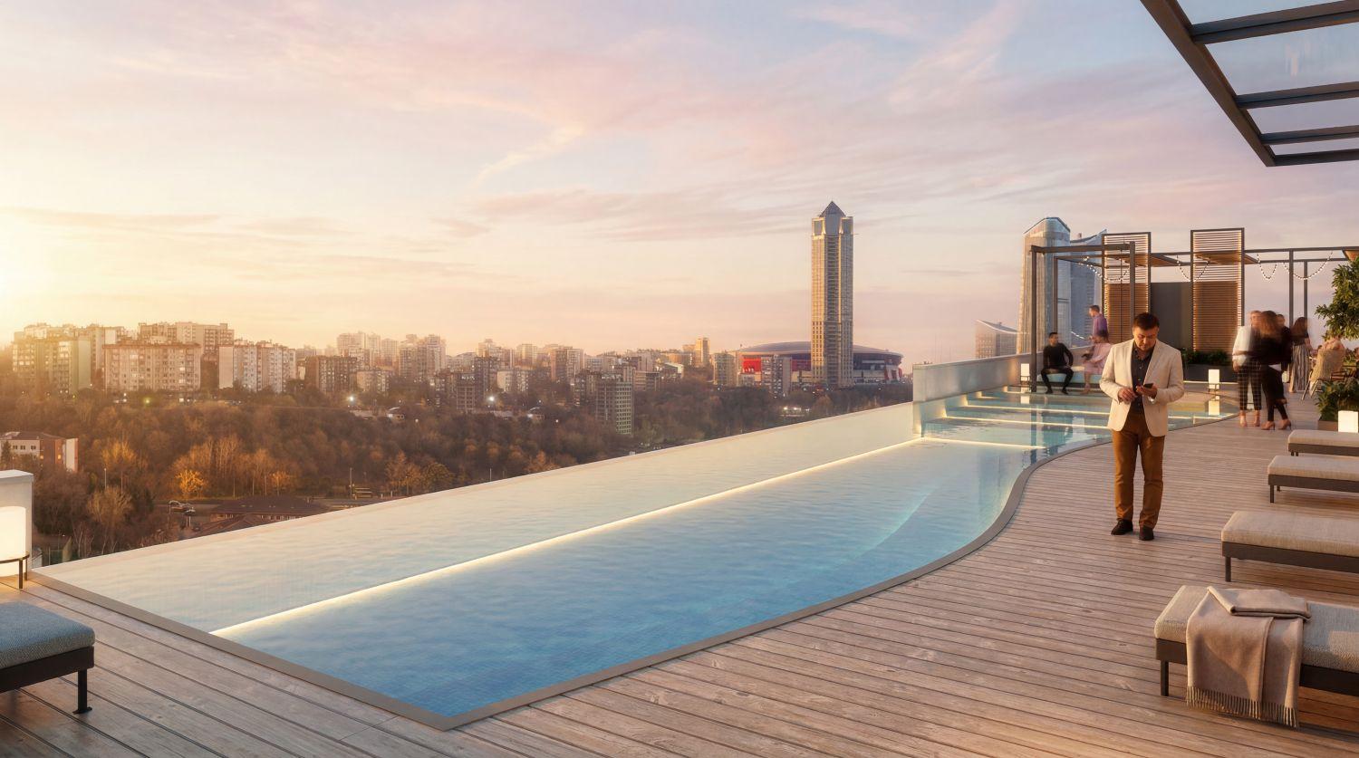 Maslak Dream: Luxury 1+1 Apartment in Sariyer - Suitable for Citizenship