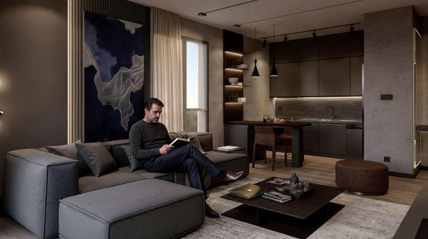 Maslak Dream: Luxury 1+1 Apartment in Sariyer - Suitable for Citizenship