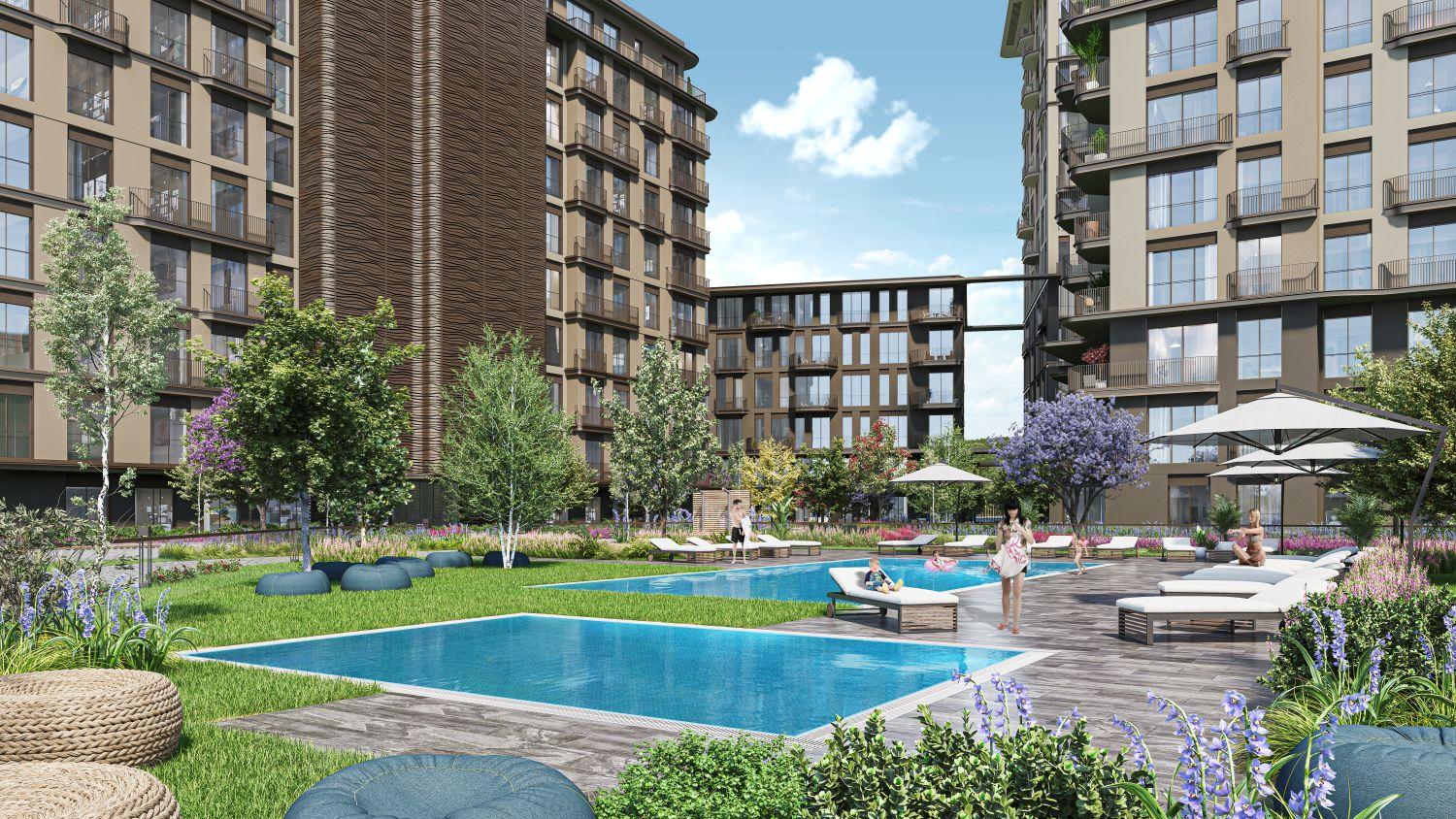 Luxury 1+1 Apartment with Belgrade Forest View in Maslak Koru Project - Eligible for Citizenship