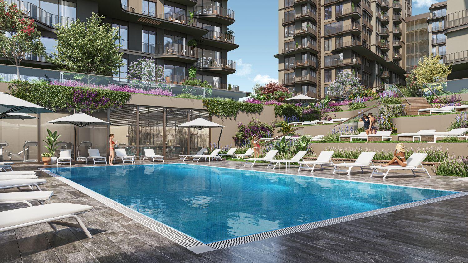 Luxury 1+1 Apartment with Belgrade Forest View in Maslak Koru Project - Eligible for Citizenship