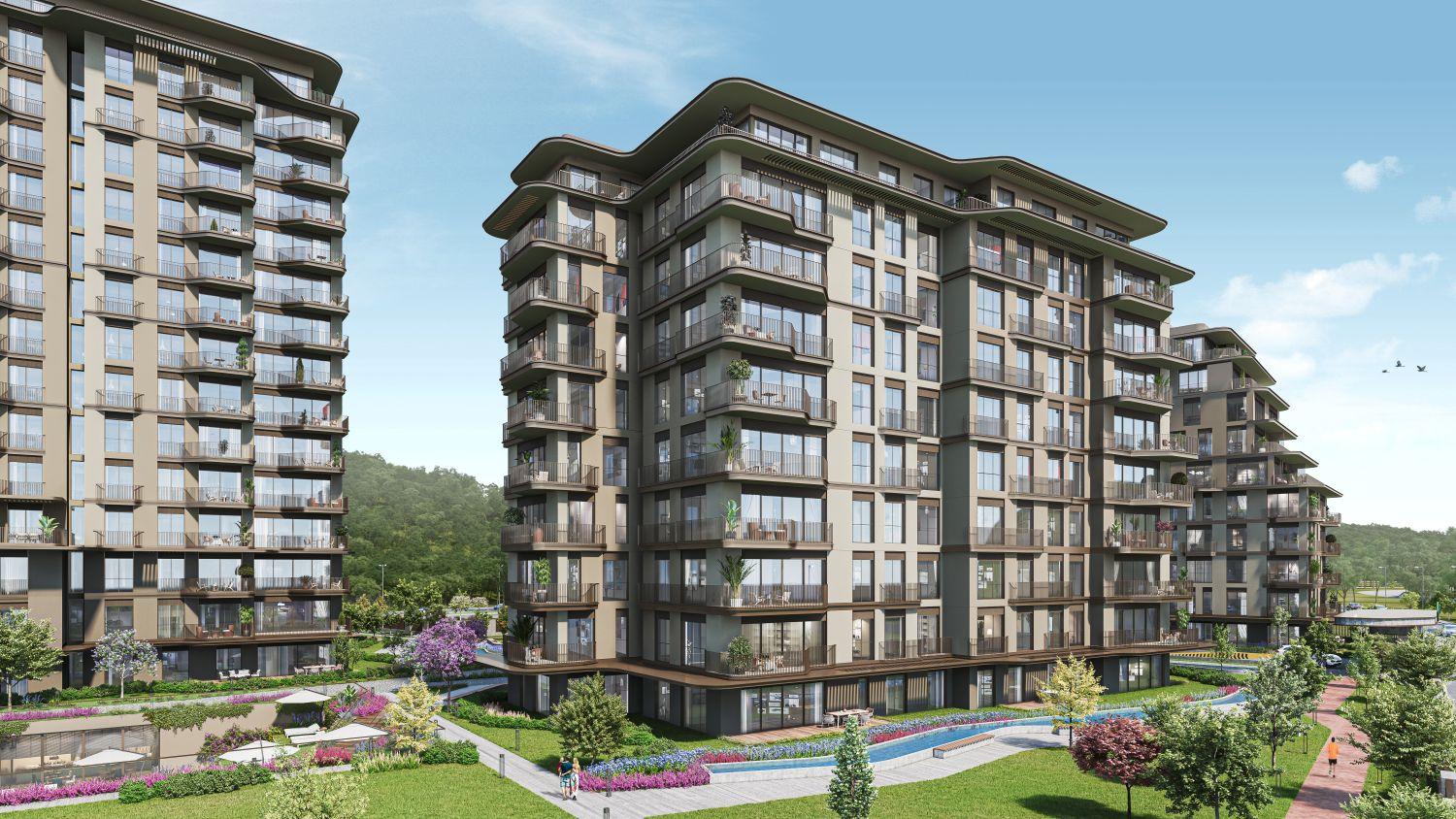 Luxury 1+1 Apartment with Belgrade Forest View in Maslak Koru Project - Eligible for Citizenship