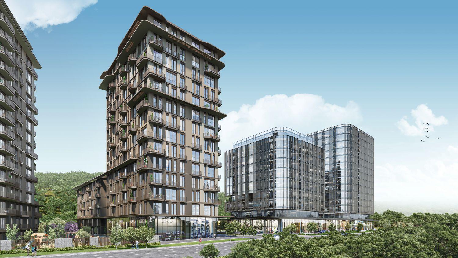 Luxury 1+1 Apartment with Belgrade Forest View in Maslak Koru Project - Eligible for Citizenship