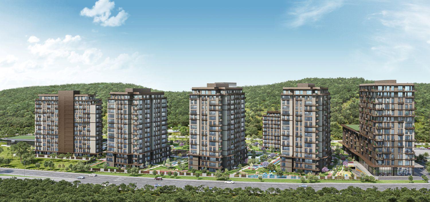 Luxury 1+1 Apartment with Belgrade Forest View in Maslak Koru Project - Eligible for Citizenship