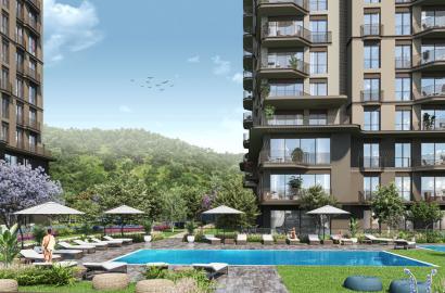 Luxury 4+1 Apartment with Belgrade Forest View in Maslak Koru Project - Closed Kitchen - Suitable for Citizenship