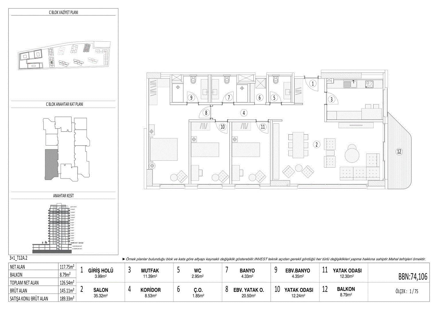 Luxury 3+1 Apartment with Belgrade Forest View in Maslak Koru Project - Closed Kitchen - Suitable for Citizenship