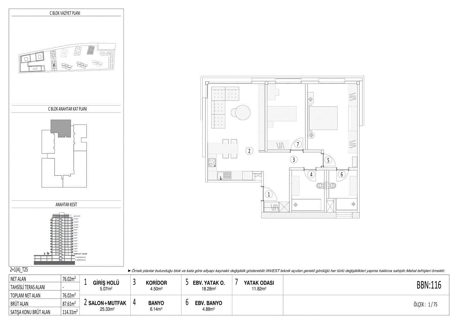 Luxury 2+1 Apartment with Belgrade Forest View in Maslak Koru Project - Open Kitchen - Eligible for Citizenship