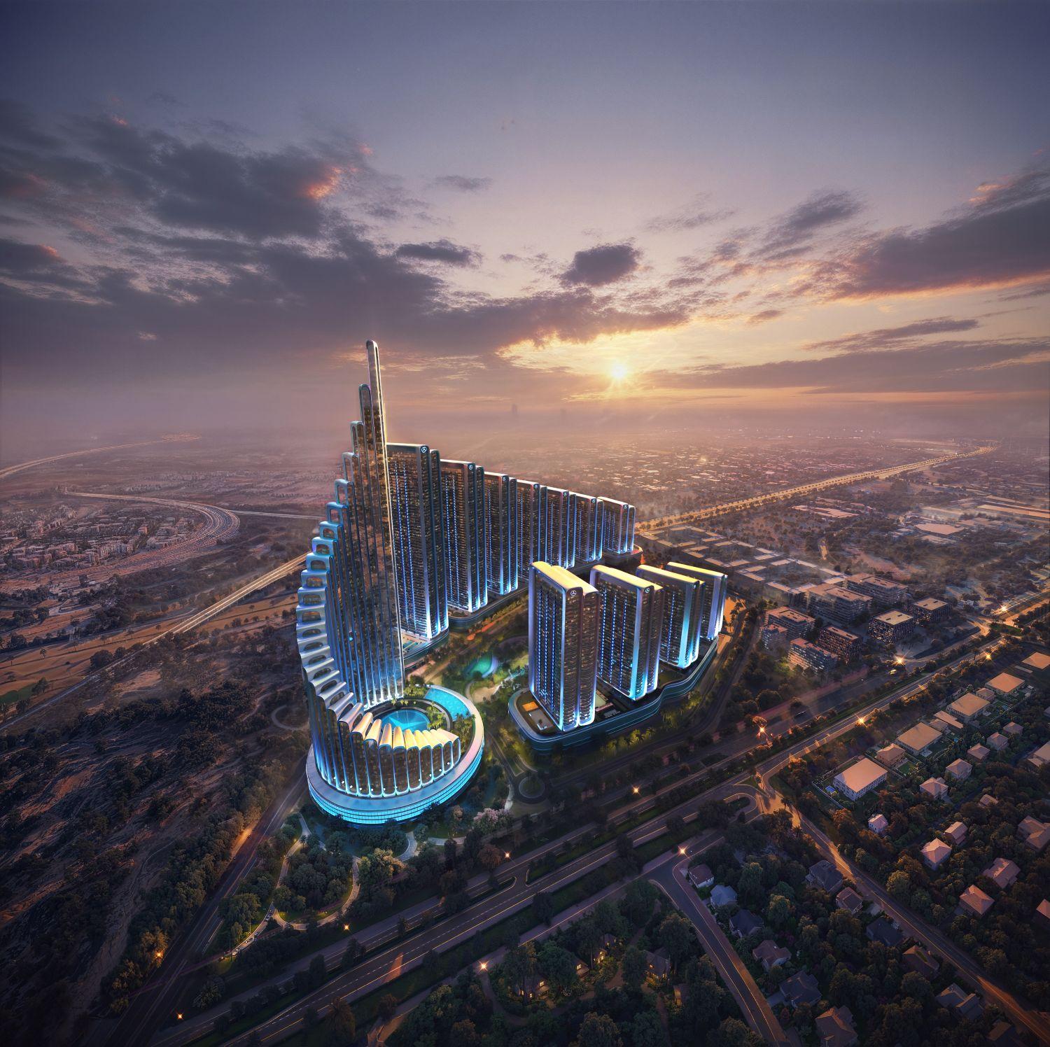 Mercedes-Benz Places Binghatti City Maybach - 2 Odalı Daire - Nad Al Sheba’da Lüks Yaşam ve Yatırım