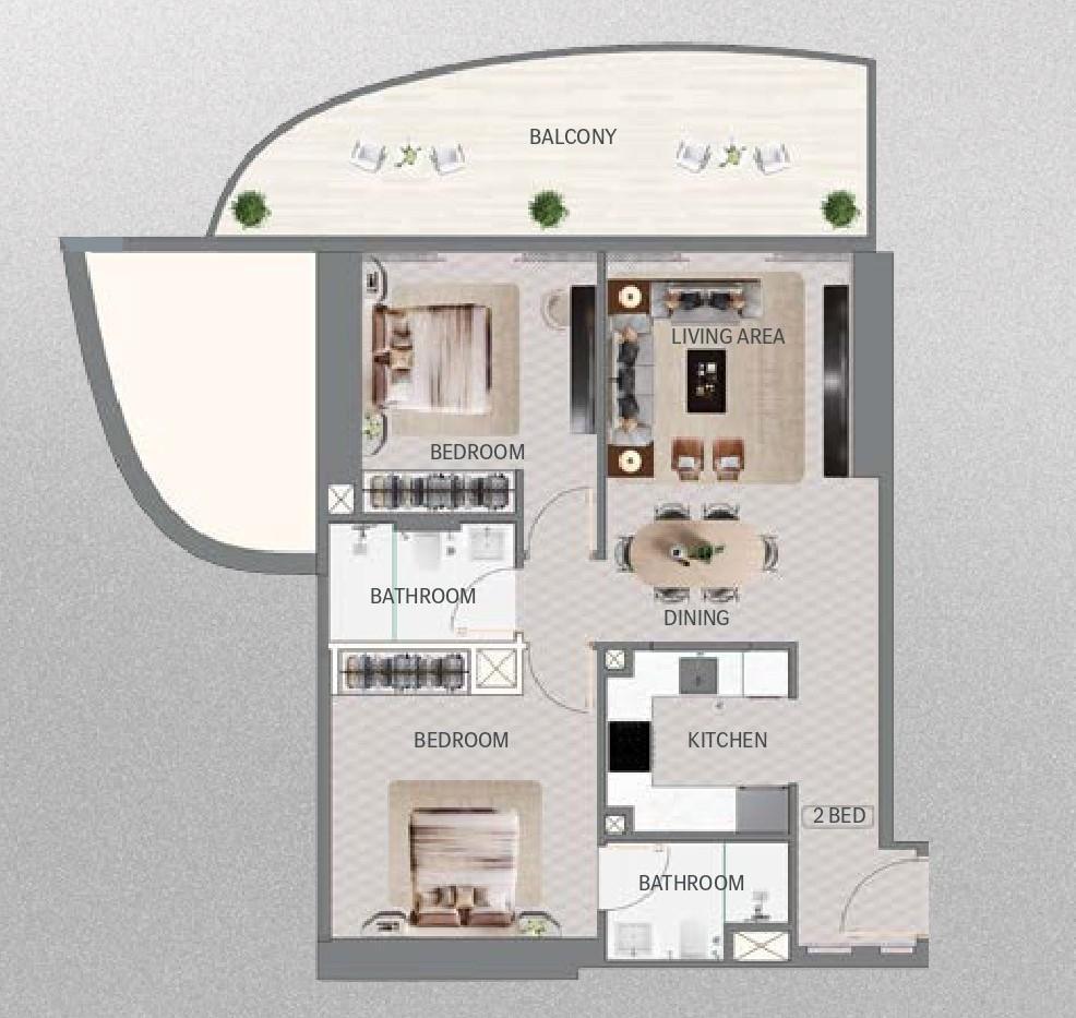 Mercedes-Benz Places Binghatti City Maybach - 2 Odalı Daire - Nad Al Sheba’da Lüks Yaşam ve Yatırım