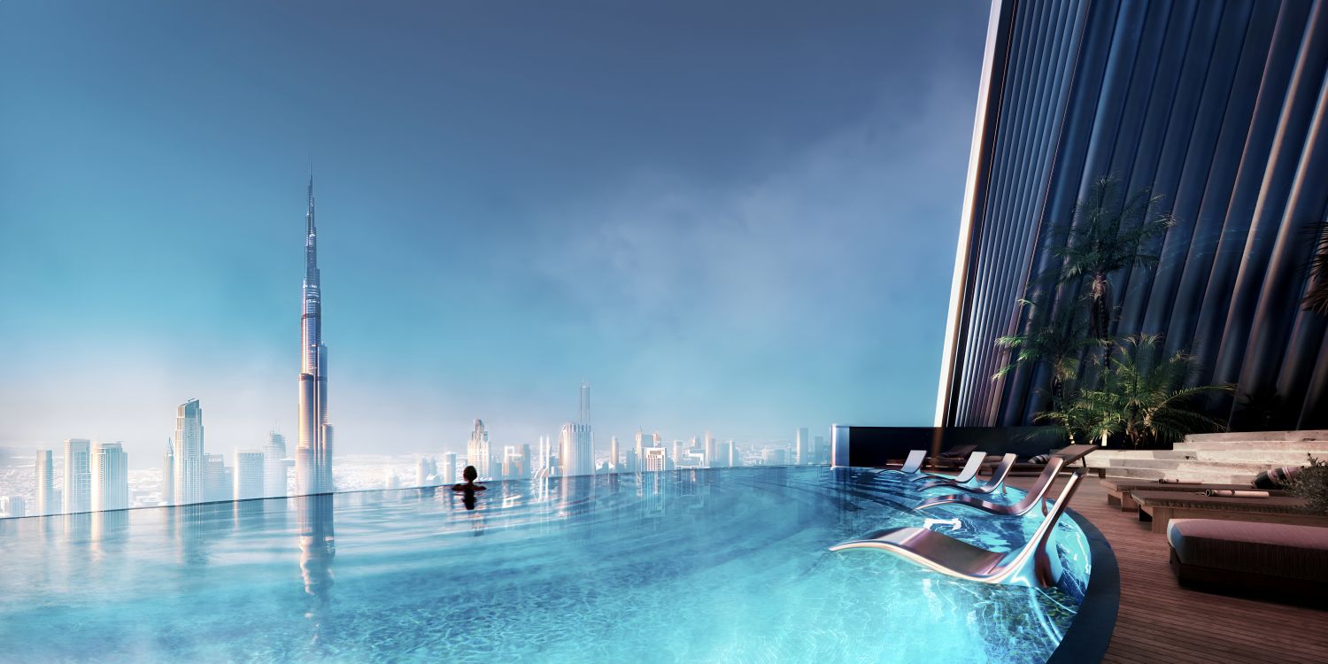 Binghatti Mercedes-Benz Places - 2 Bedroom Apartment + Maid Room + Pool