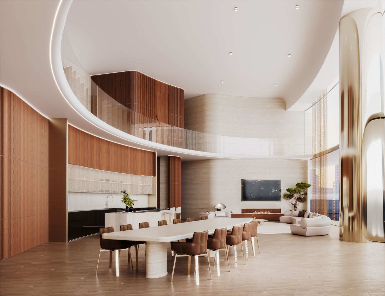 Binghatti Mercedes-Benz Places - 2 Bedroom Apartment + Maid Room + Pool