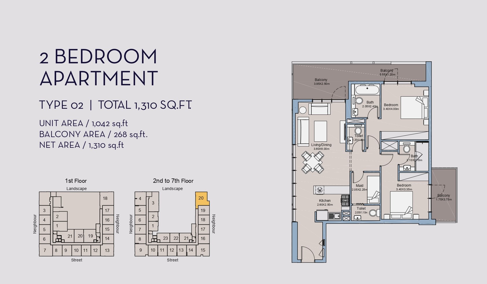 Millennium Talia Residences -2 Bedroom Apartment