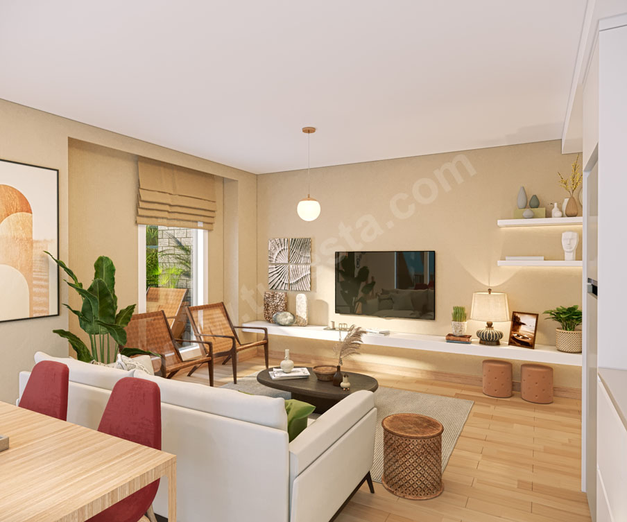 Comfortable 2 Bedroom Flat in Levent | Mint Levent Olive