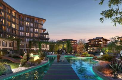 1+1 Apartment in Next Level Kemer Project - Luxury & Nature-Infused Living - Suitable for Citizenship