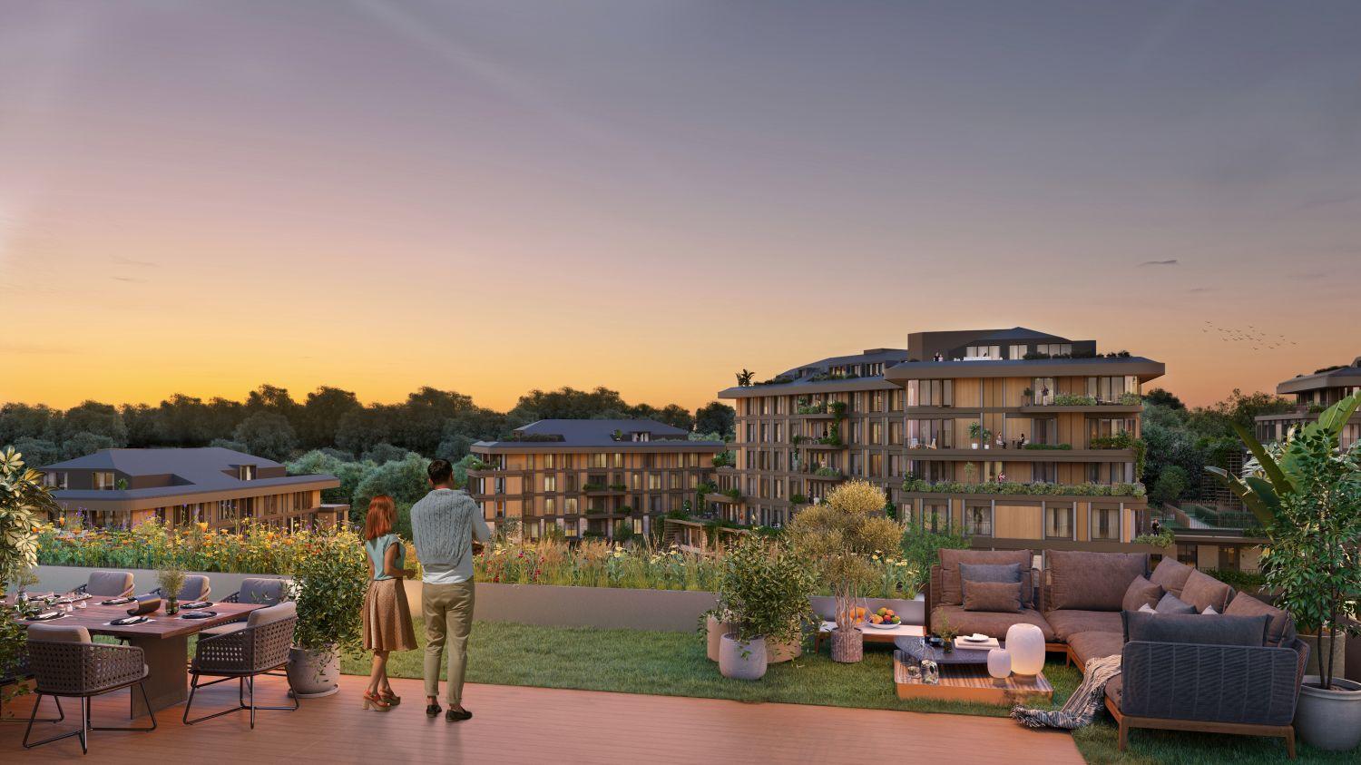 1+1 Apartment in Next Level Kemer Project - Luxury & Nature-Infused Living - Suitable for Citizenship