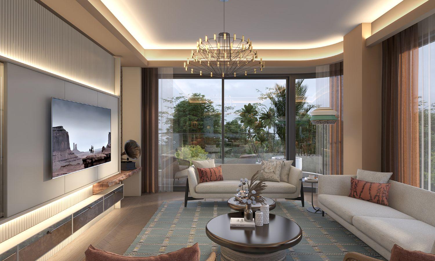 1+1 Apartment in Next Level Kemer Project - Luxury & Nature-Infused Living - Suitable for Citizenship