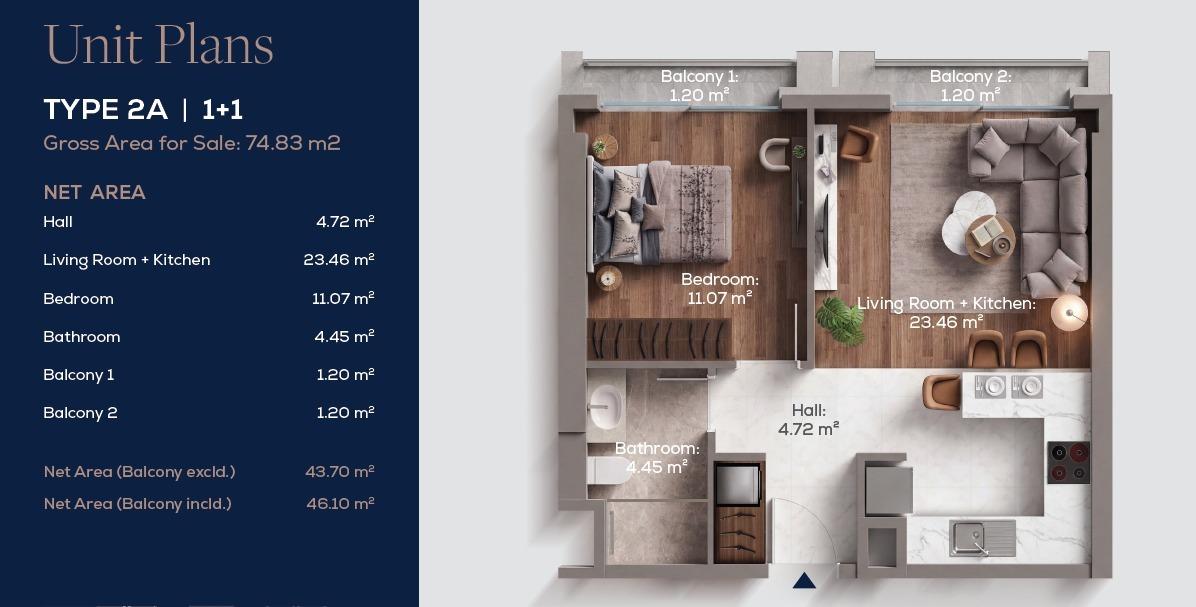 Maslak Dream: Luxury 1+1 Apartment in Sariyer - Suitable for Citizenship