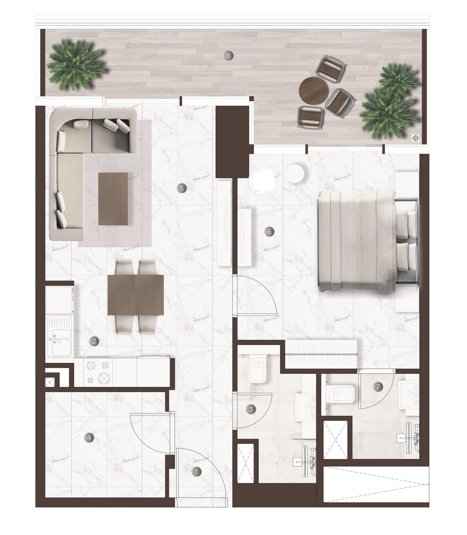 Onda by Kasco - 1 Odalı Plus Daire
