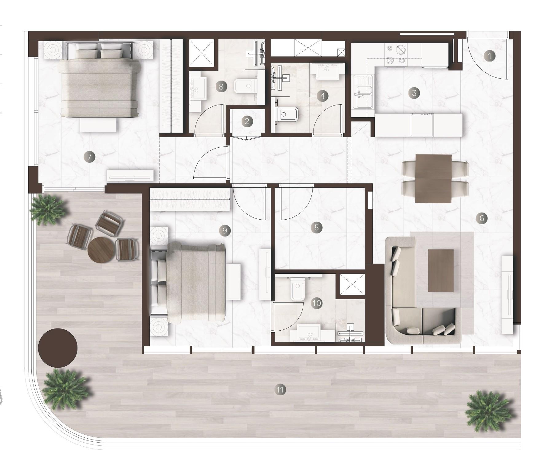 Onda by Kasco - 2 Bedroom Plus Apartment