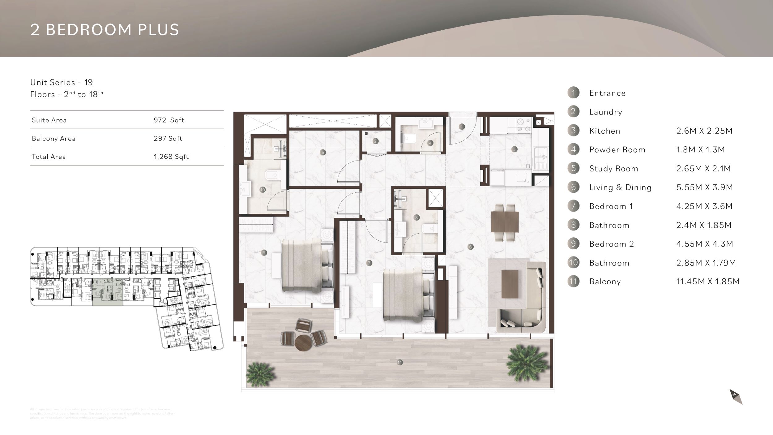 Onda by Kasco -2 Bedroom Plus Apartment