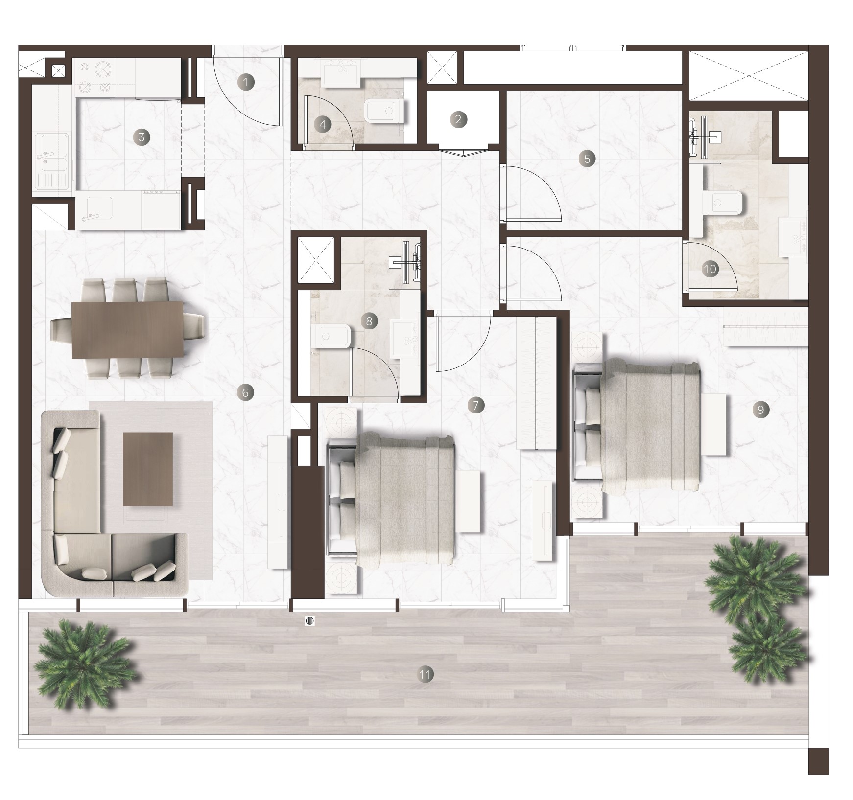 Onda by Kasco - 2 Bedroom Plus Apartment