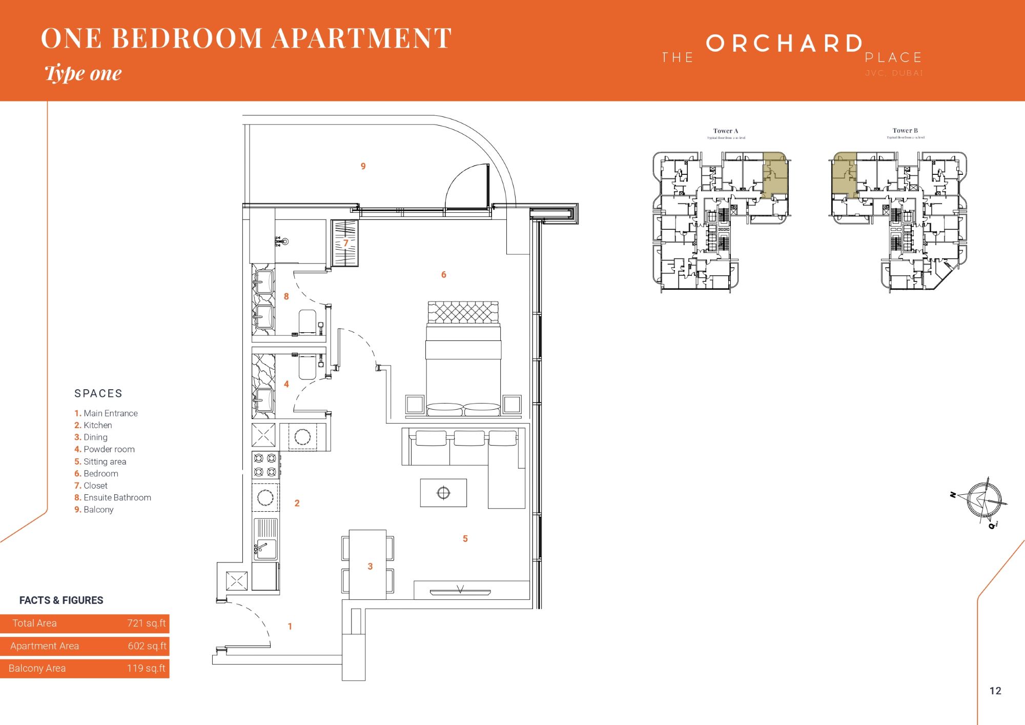 Orchard Place - 1 Bedroom Apartment