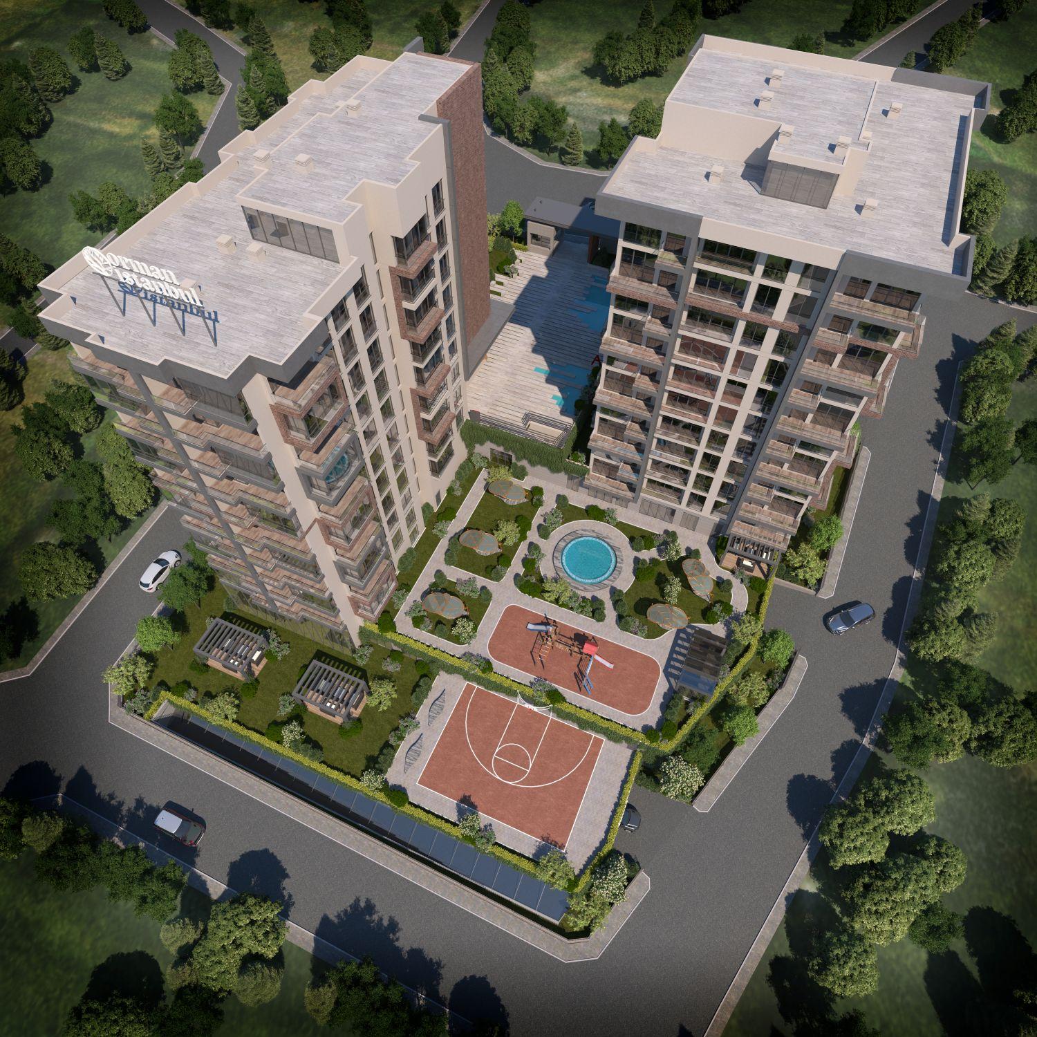 2+1 Apartment with Closed Kitchen in Orman Istanbul – Suitable for Citizenship