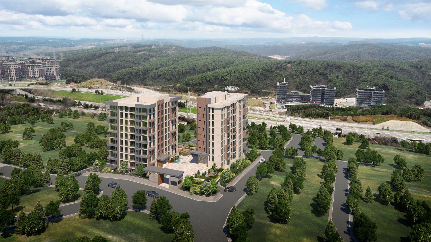 2+1 Apartment with Closed Kitchen in Orman Istanbul – Suitable for Citizenship