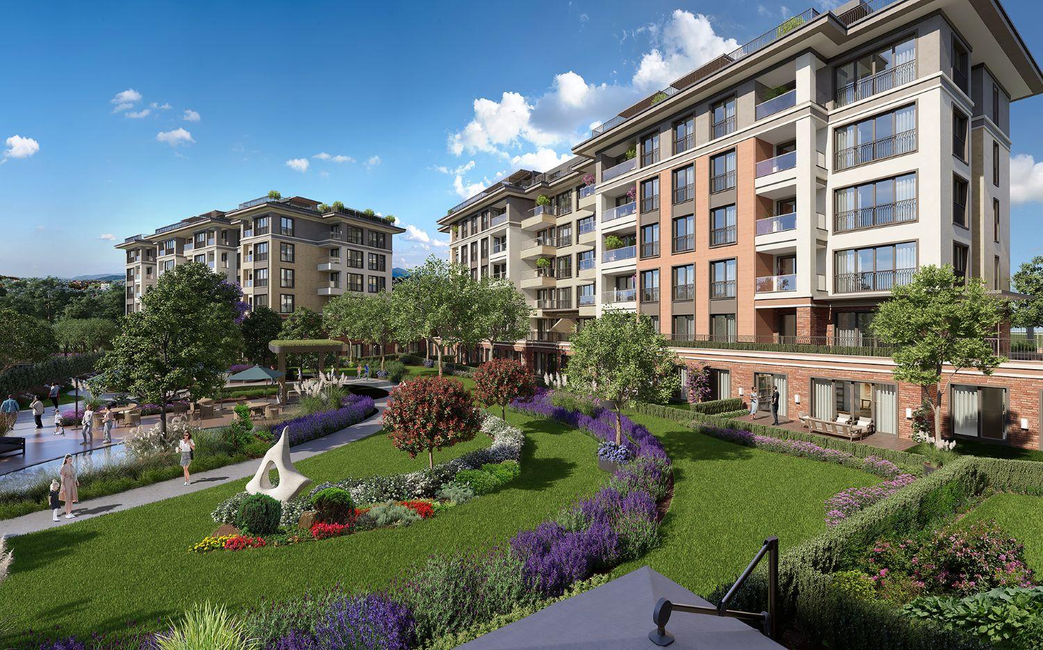 Comfortable Luxury 2+1 Apartment in Özak Duyu Göktürk Project - Suitable for Citizenship