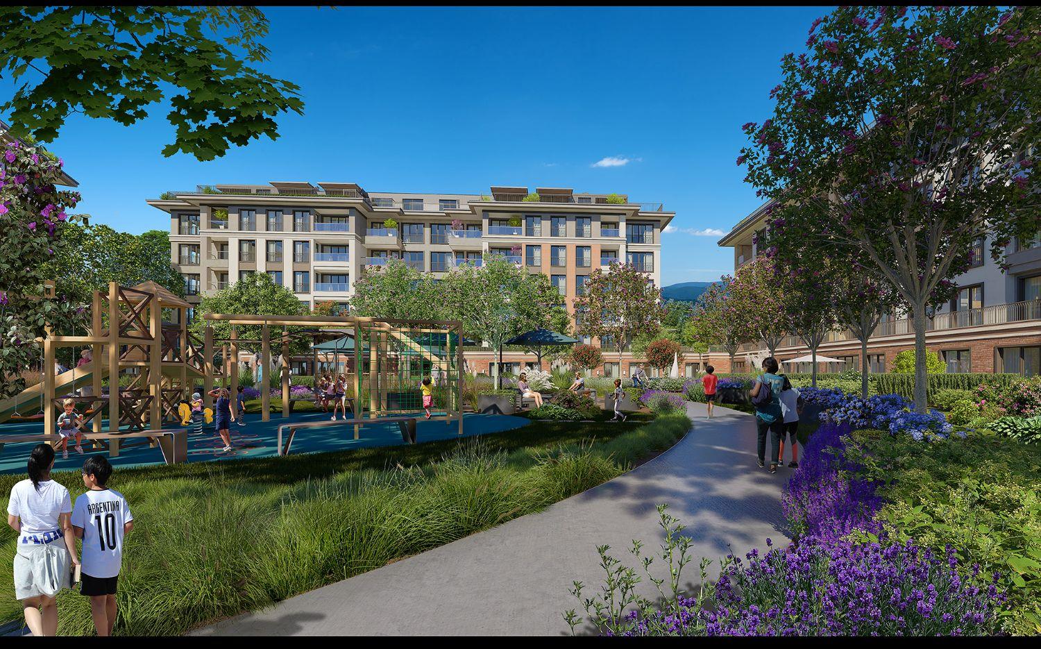 Comfortable Luxury 2+1 Apartment in Özak Duyu Göktürk Project - Suitable for Citizenship