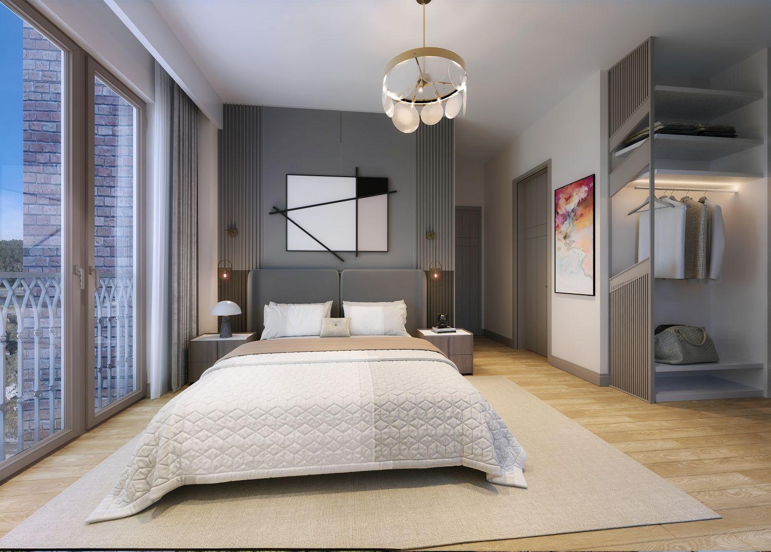 Comfortable Luxury 2+1 Apartment in Özak Duyu Göktürk Project - Suitable for Citizenship