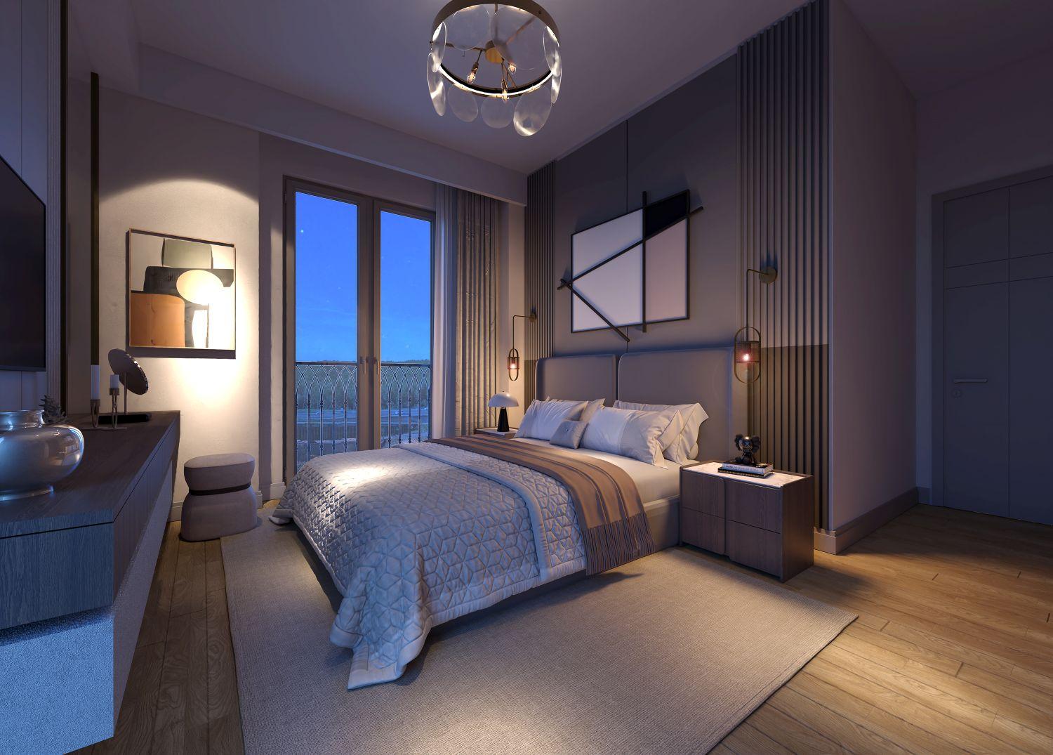 Comfortable Luxury 2+1 Apartment in Özak Duyu Göktürk Project - Suitable for Citizenship