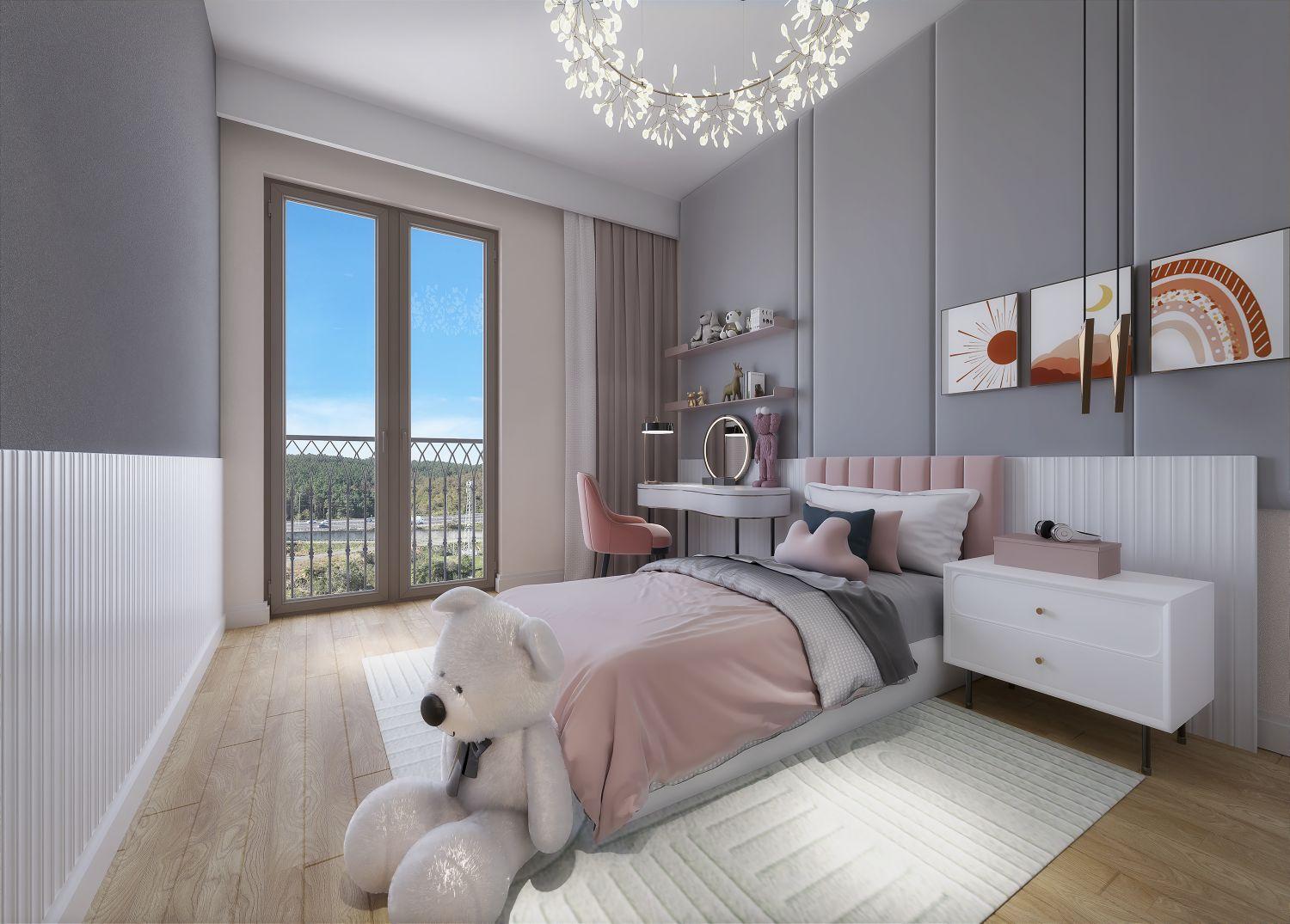 Comfortable Luxury 2+1 Apartment in Özak Duyu Göktürk Project - Suitable for Citizenship