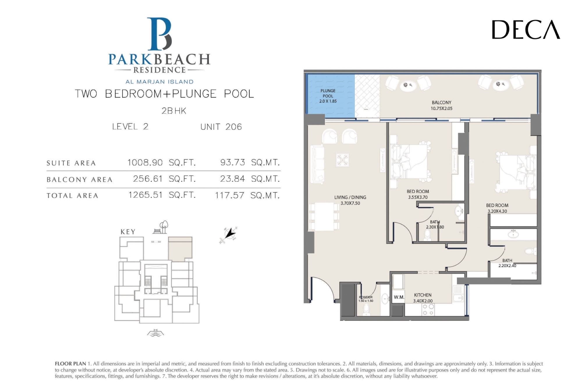 Park Beach II - 2 Bedroom Apartment with Private Pool