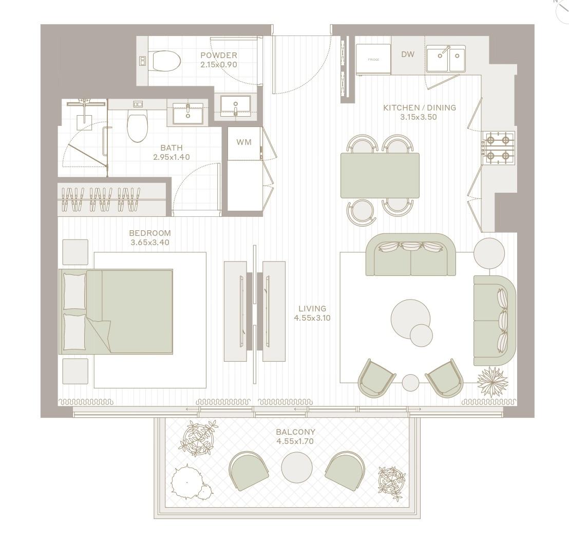 Ember at Park Five - 1 Bedroom Apartment
