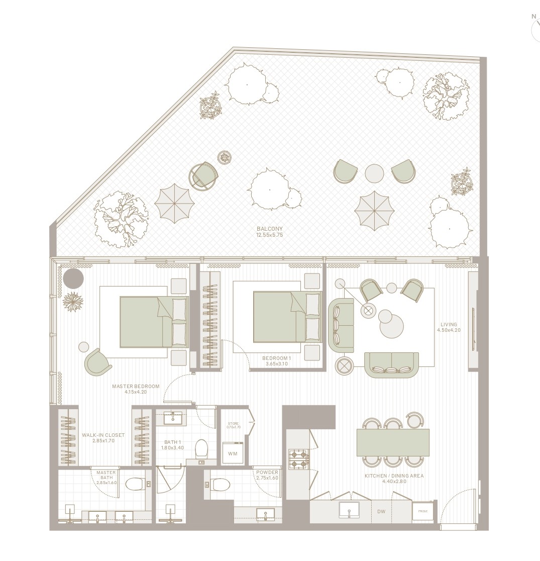 Park Five - 2 Bedroom Apartment