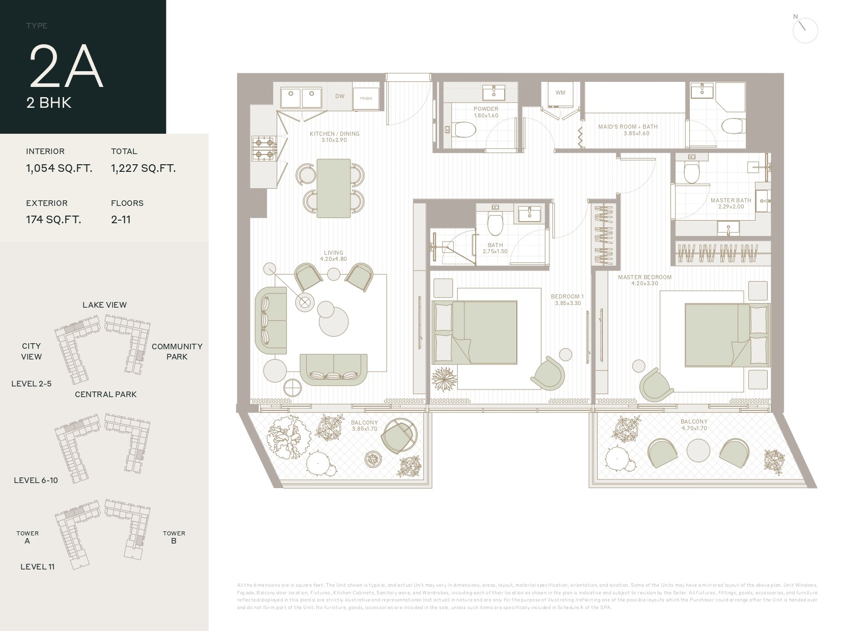 Park Five - 2 Bedroom Apartment