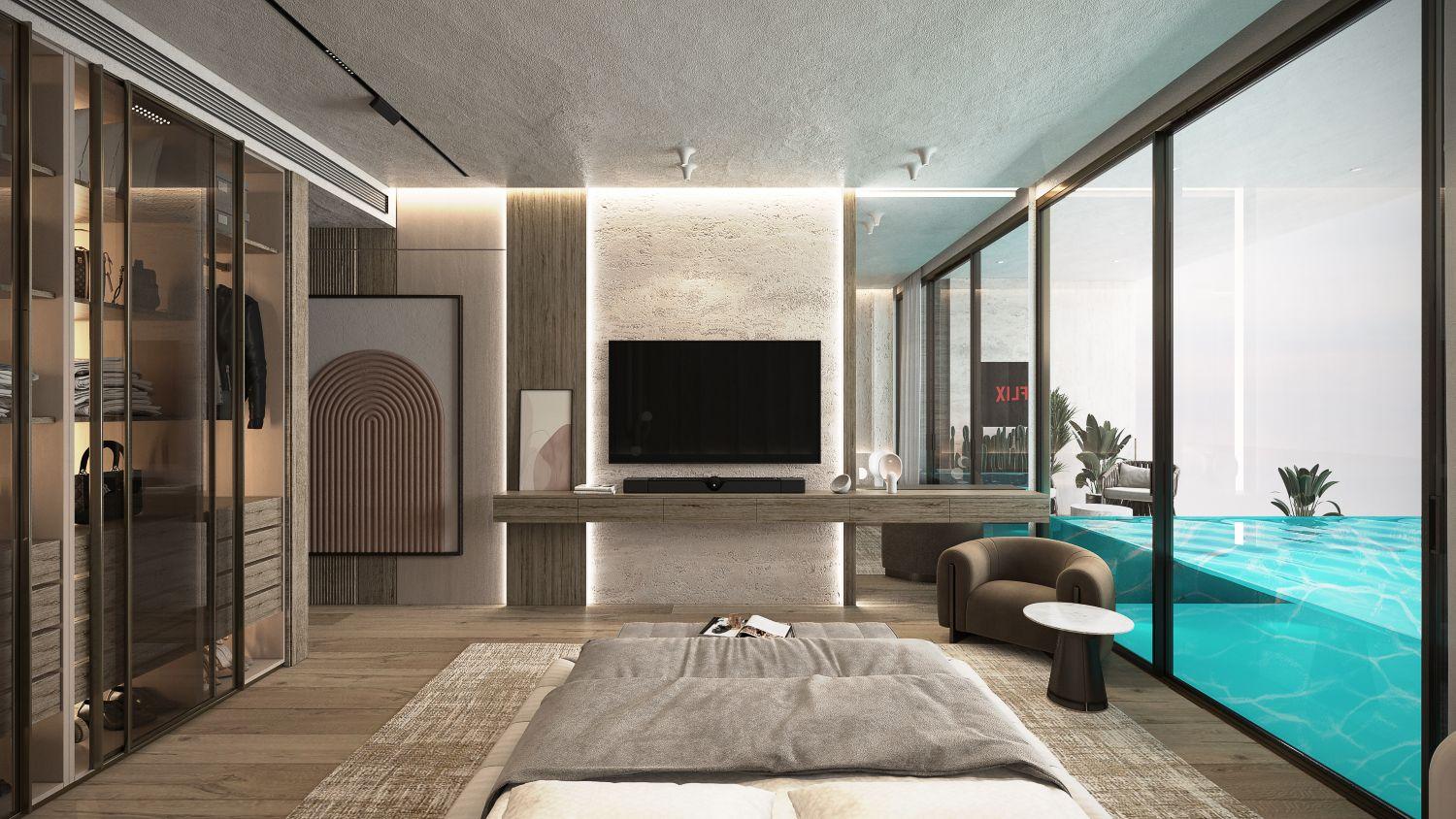 Peace Lagoons by Peace Homes - 1 Bedroom Apartment - Luxury Apartments with Private Pool
