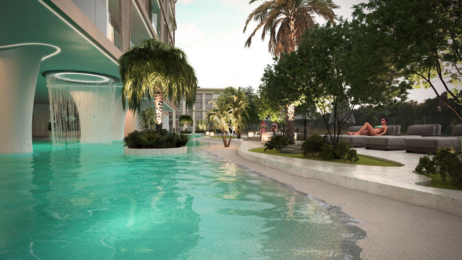Peace Lagoons by Peace Homes - 1 Bedroom Apartment - Luxury Apartments with Private Pool