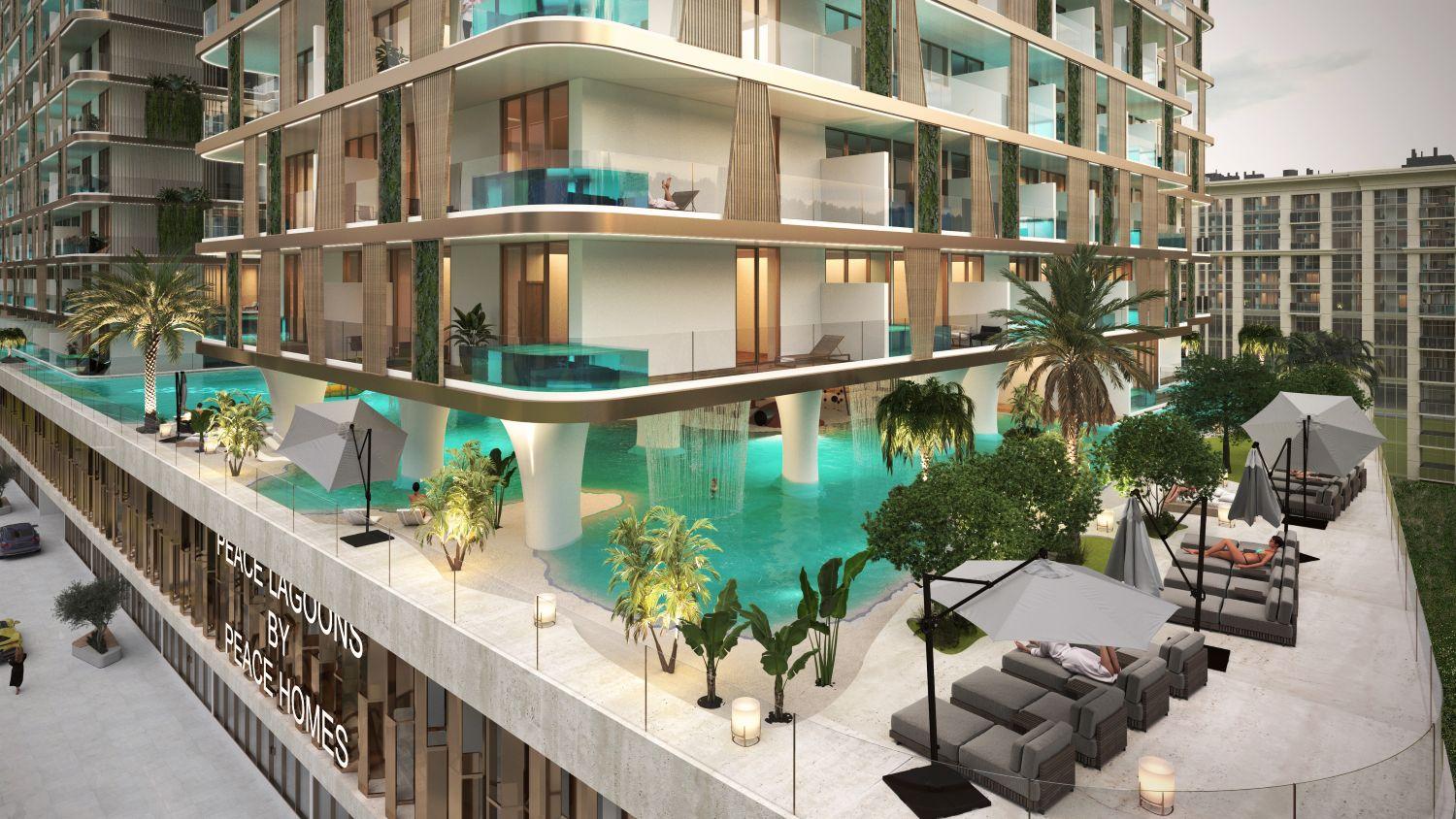 Peace Lagoons by Peace Homes - 1 Bedroom Apartment - Luxury Apartments with Private Pool